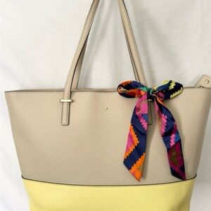 Kate Spade Cedar Street Harmony Colorblock Tote, EUC
